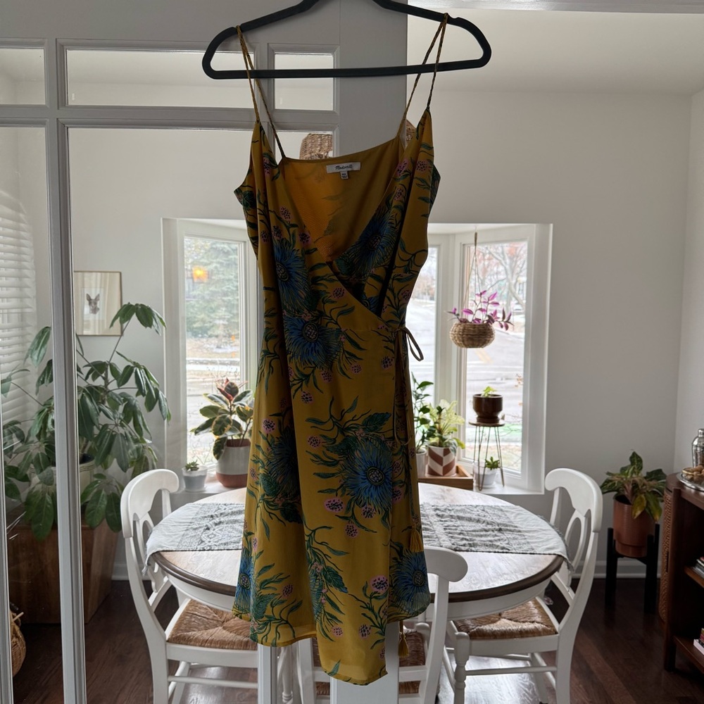 Madewell silk wrap dress